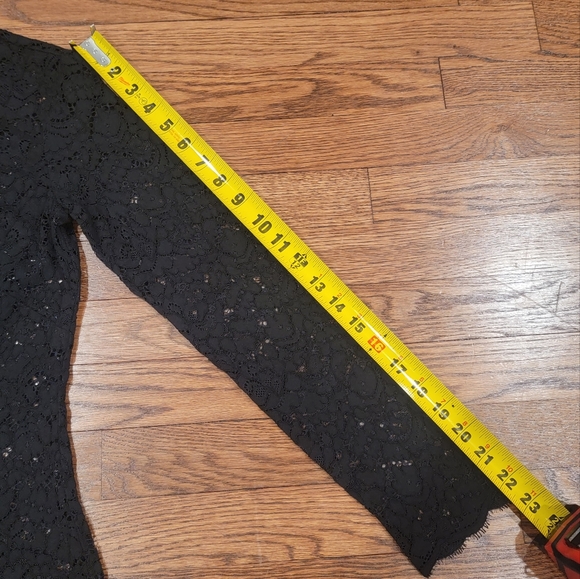 & Other Stories High Neck Bodycon Lace Longsleeve Scalloped Hem Dress Size 6 - Picture 9 of 12